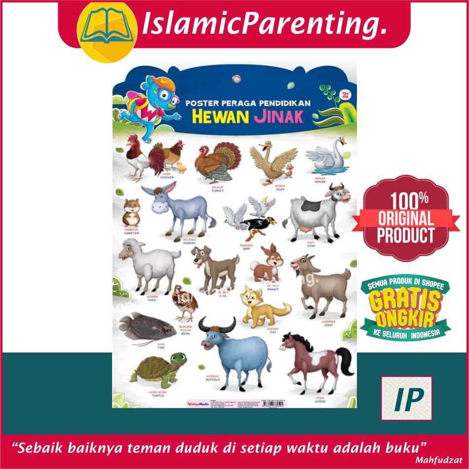 POSTER PERAGA PENDIDIKAN HEWAN JINAK