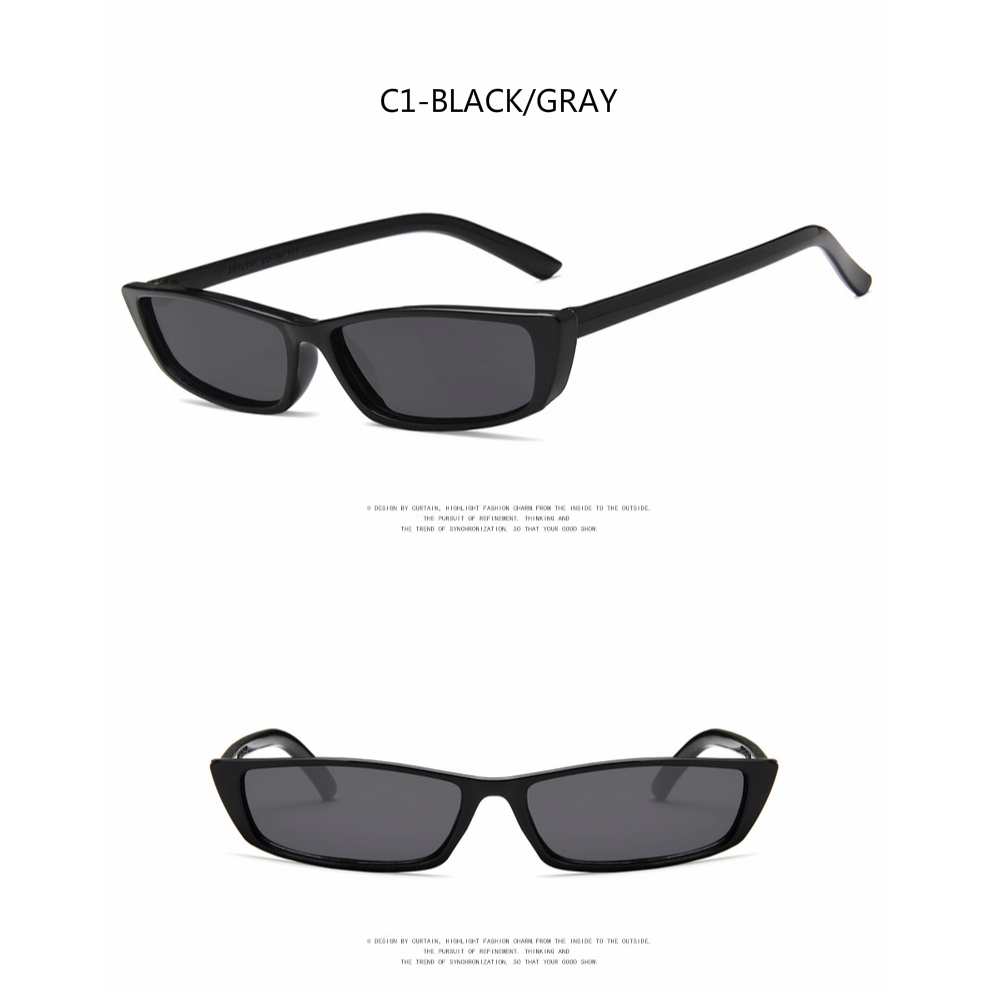 European and American trendy stylish sunglasses with small square frame