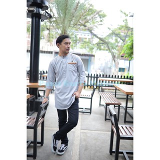 Baju Muslim Warna Abu Silver Baju Koko Pria Bordir Baju Muslim Warna Abu Silver Baju Koko Pria Bordir