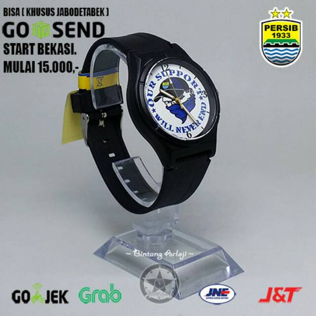 JAM TANGAN PERSIB ANTI AIR (+BOX JAM BB &amp; +BATREI CADANGAN)