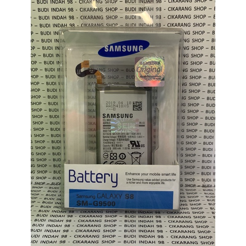 Samsung S8 SM-G9500 Original SEIN baterai batere battery batre Ori 100