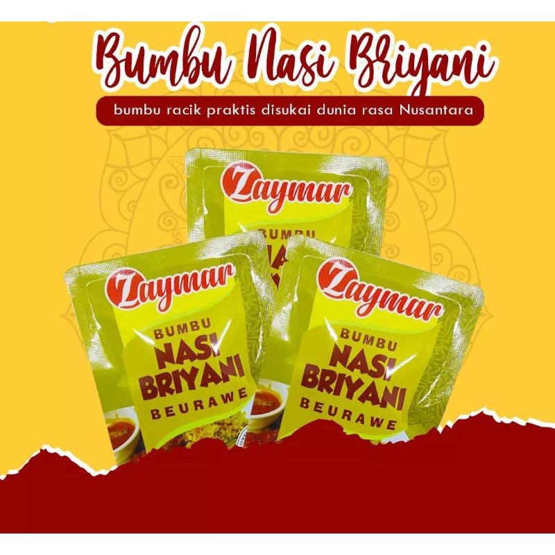 

Bumbu nasi biryani/bumbu masak instan nasi briyani