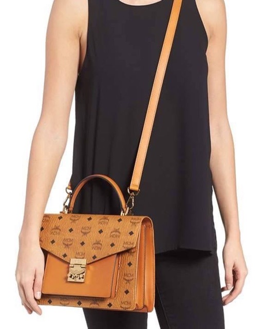 MCM Medium Patricia Visetos Satchel