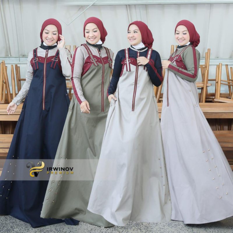 ORIGINAL Gamis Alexandra by Ambigu Irwinov Premium - gamis casual busui realpic