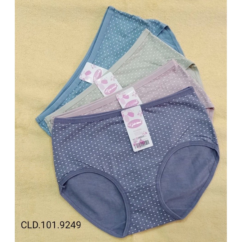 6pcs celana dalam wanita dewasa katun elastis karet tipis / pakaian dalam perempuan