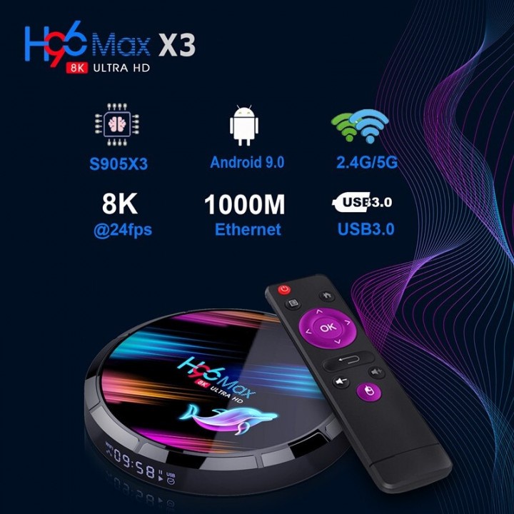 H96 MAX X3 - Android OS Smart TV Box 8K UHD