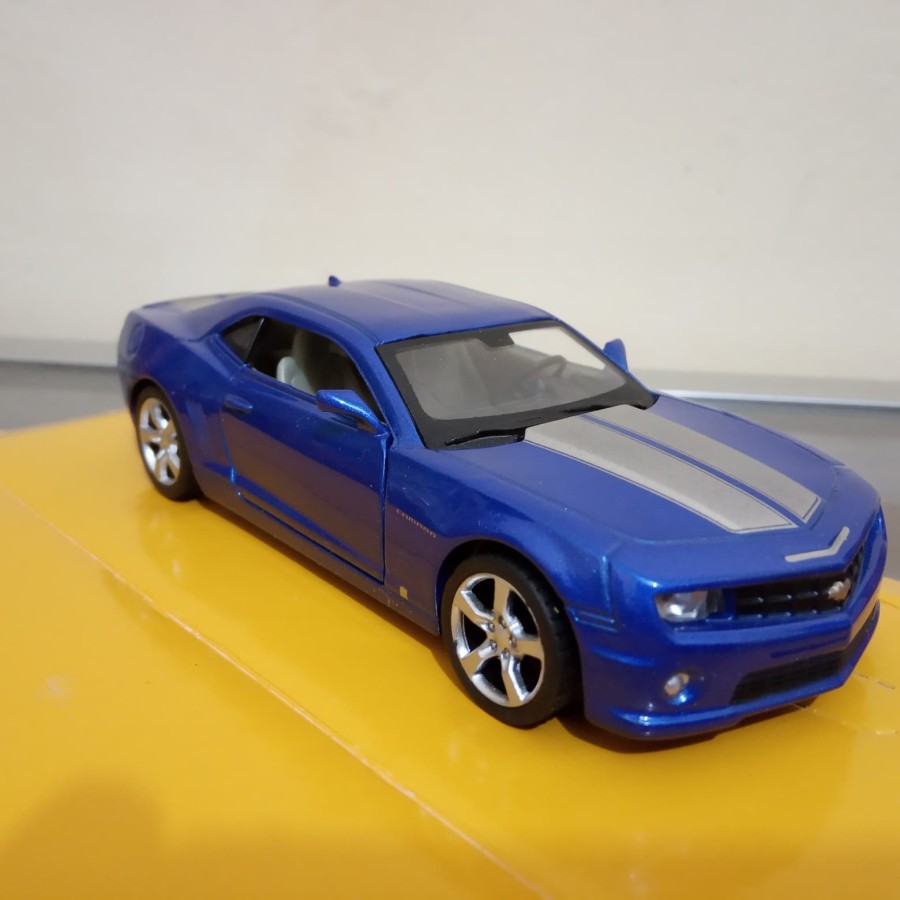 Chevrolet Camaro Biru diecast mobil sport top mark harga murah