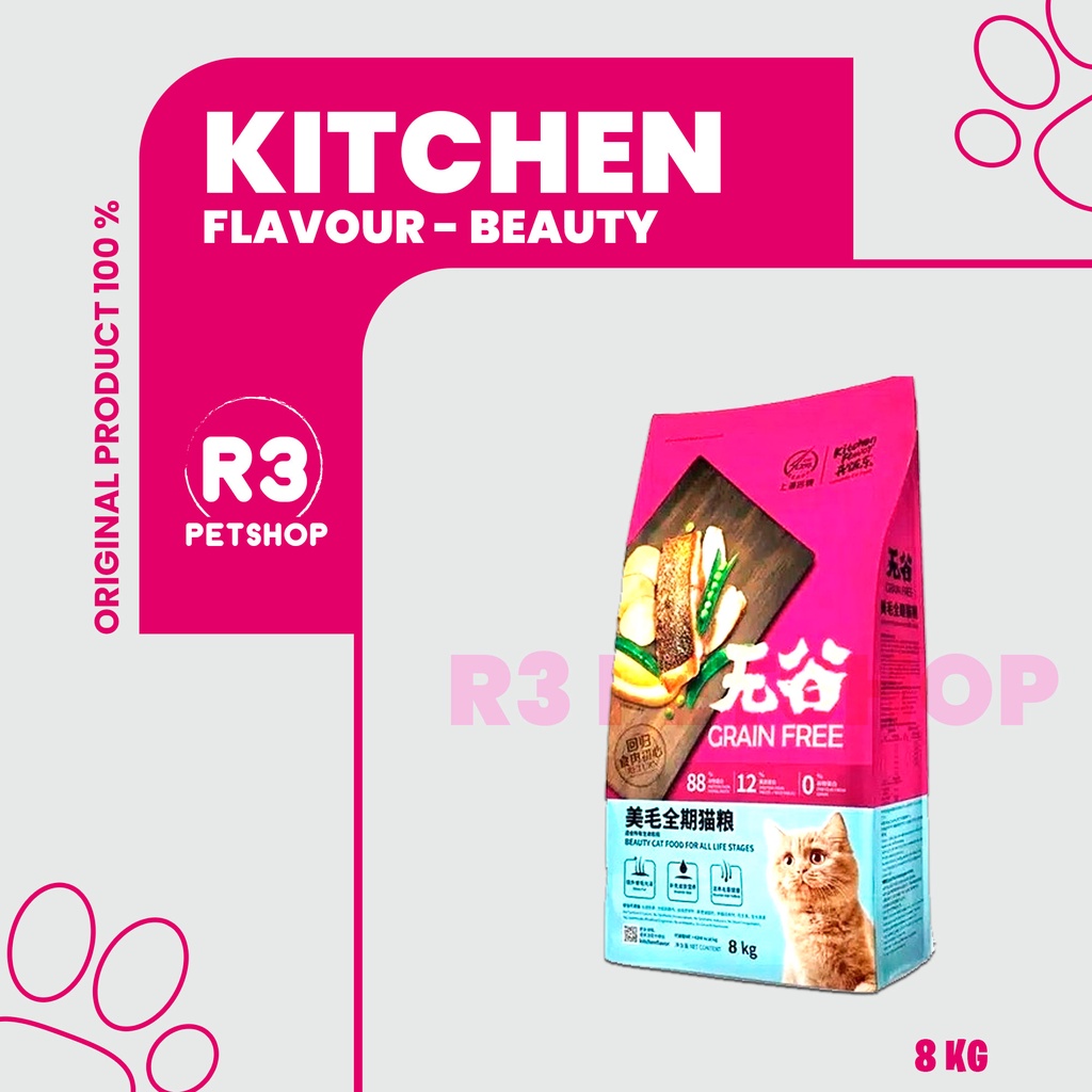 KITCHEN FLAVOR Makanan kucing / CatFood For All Life Stages 8 kg