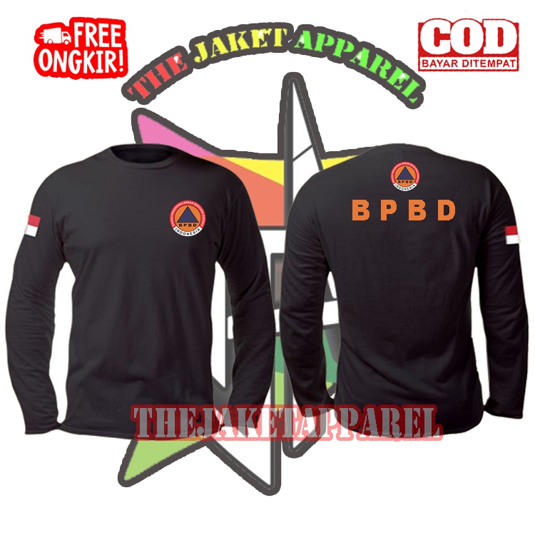 kaos BPBD,baju kaos pria BPBD lengan panjang - THE JAKET APPAREL