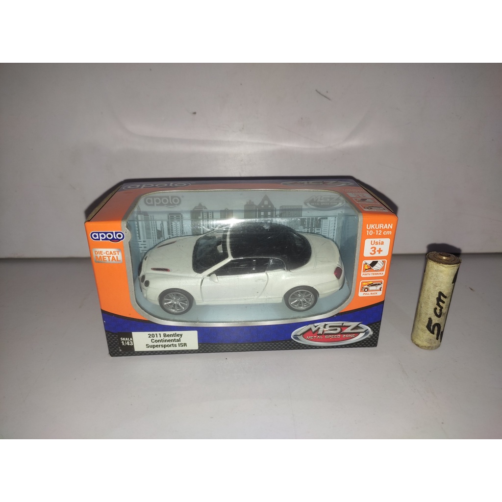 Bentley 2011 Continental Supersport MSZ Apolo Metal Diecast