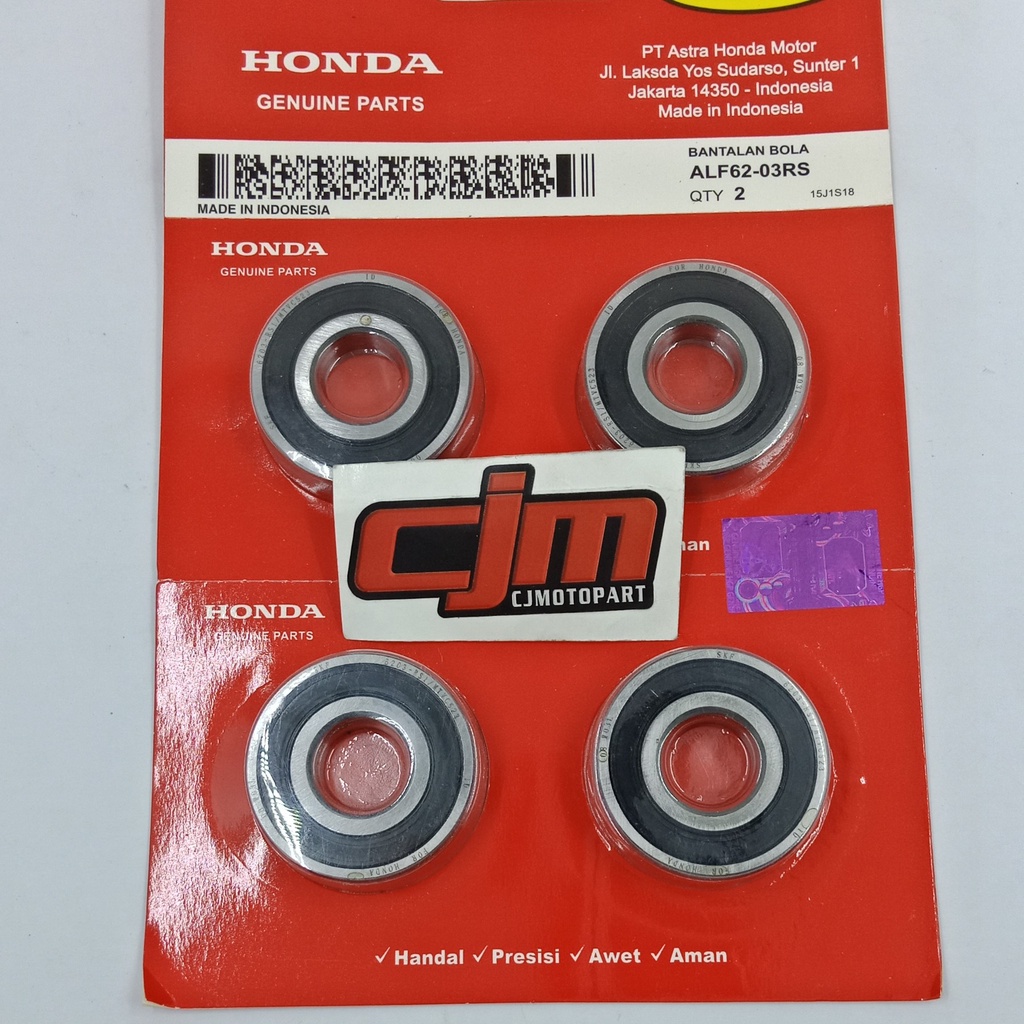 LAHAR BEARING RODA 6203 HONDA BERKUALITAS ORIGINAL