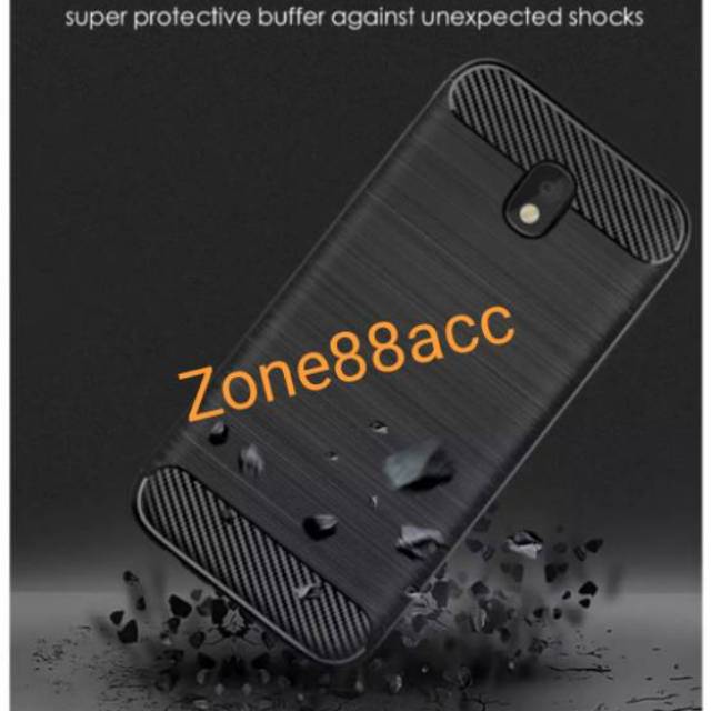 Silicon Case SAMSUNG J3 Pro Softcase iPAKY Carbon Casing Cover TPU