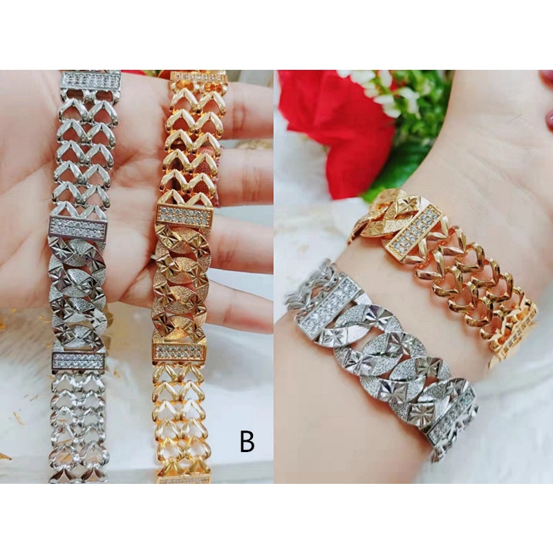 Gelang Xuping sisik naga baru lapis emas 18k