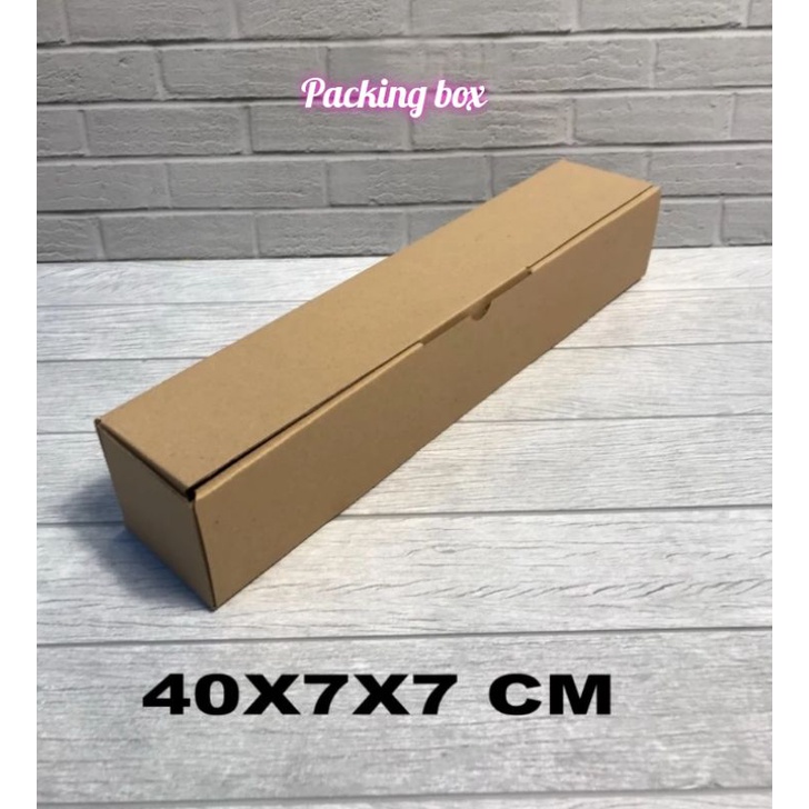 

kardus uk,40x7x7 cm box/karton die cut untuk packing dll