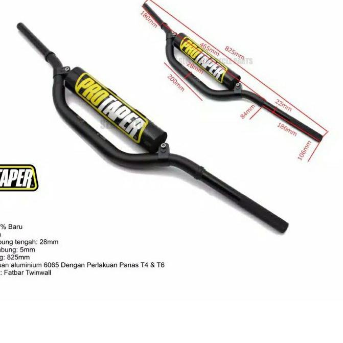➴ Paket Stang Fatbar Protaper Tipe High Twinwall Stang Crf Dtracker Vixion Klx Cb 150 Old New ➯