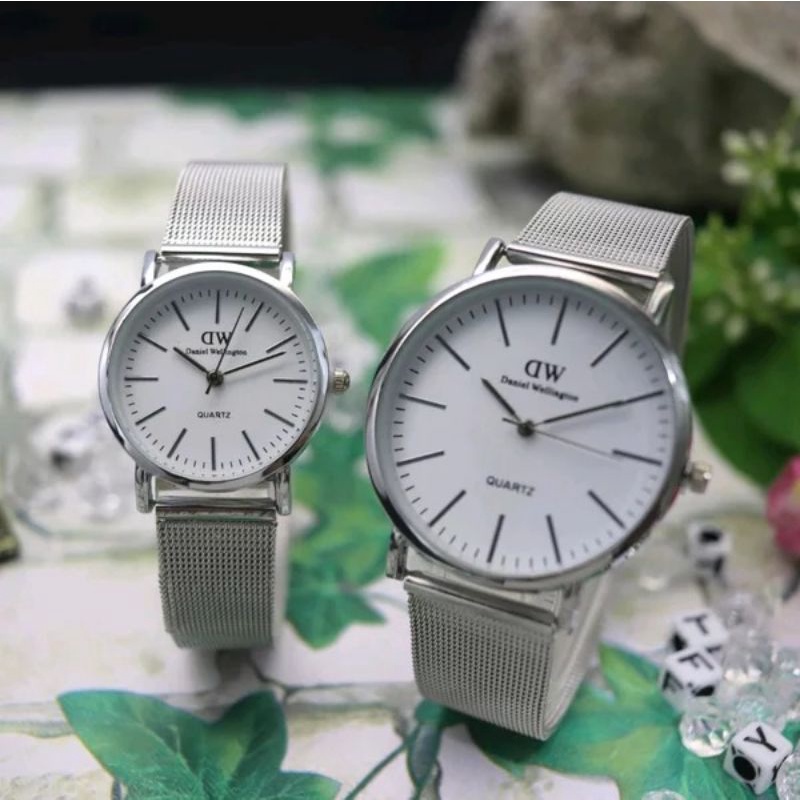 JAM TANGAN PRIA WANITA ANALOG DW DIAMETER 40CM&38CM SUPER KW BISA COD ✅