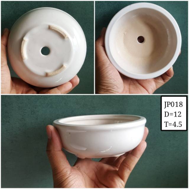 Pot Keramik Bulat JP018