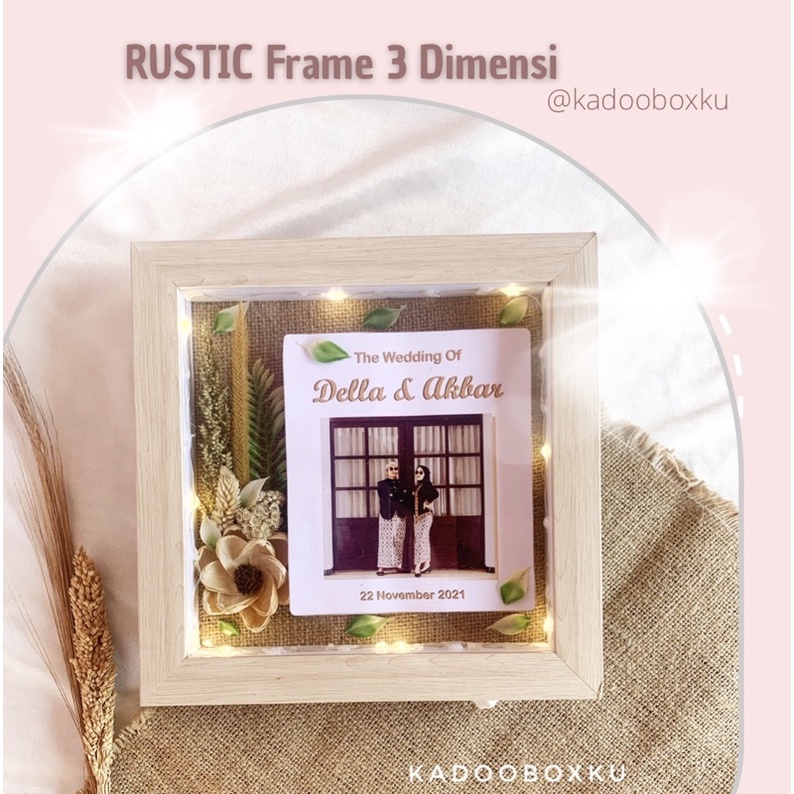 Jual Kado Unik Rustic Dried Flower In D Frame Ukuran X Baca