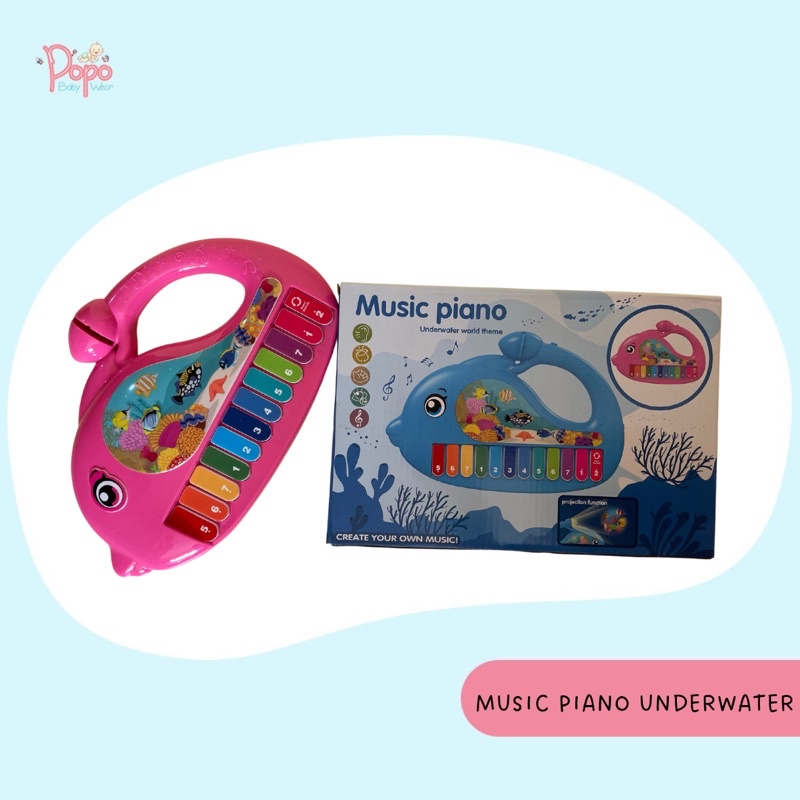 MAINAN BAYI/ANAK MUSICAL PIANO FISH