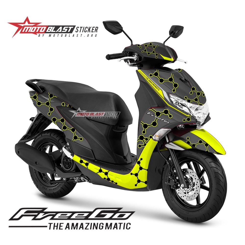 Decal Sticker Motor Motoblast - Yamaha Freego Livery Iannone-Full Body