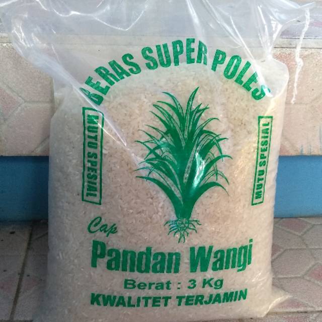 Beras Cap Pandan Wangi 3 Kg Indonesia