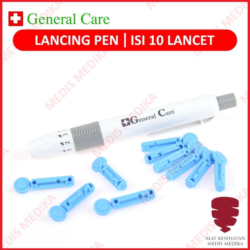 Lancing Pen Bekam Lancet Device Pena Jarum Tembak Alat Ambil Sample Darah