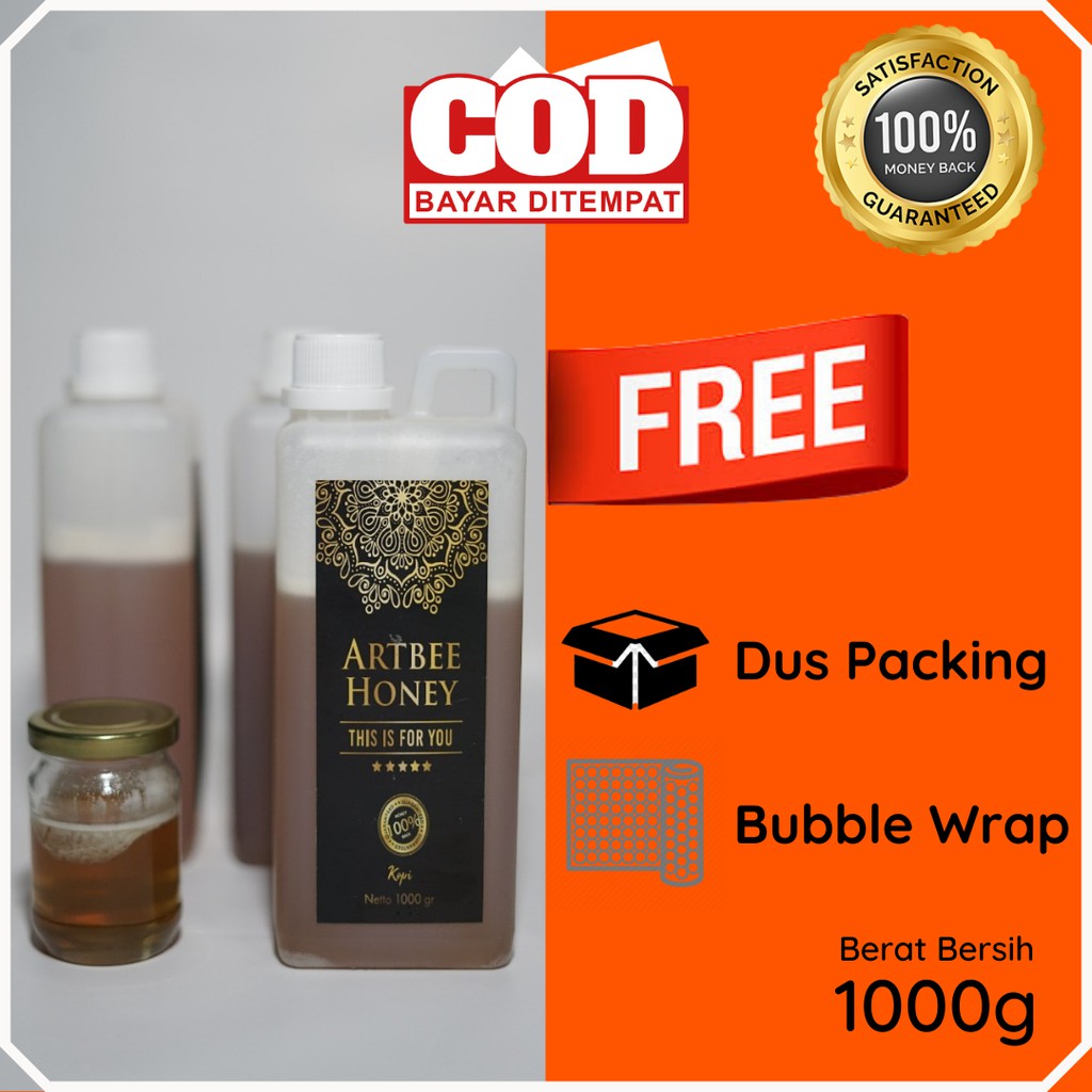 

MADU ASLI 100% | MADU MURNI | RAW HONEY | MADU MURNI BUNGA KOPI | ARTBEE HONEY'S | 1 Kg