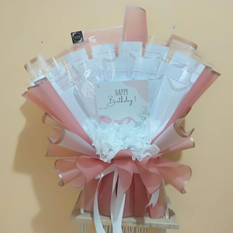 

(F5A8) ☆ Ready Bouquet warna dusty pink //Sangat@berkualitas