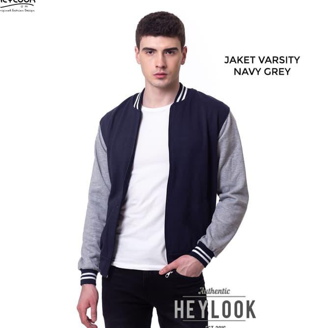 Pbgv Jaket Bomber Varsity Parka Pria Wanita Jeans Motor Hoodie Sweater - Full Hitam, L Xqhv