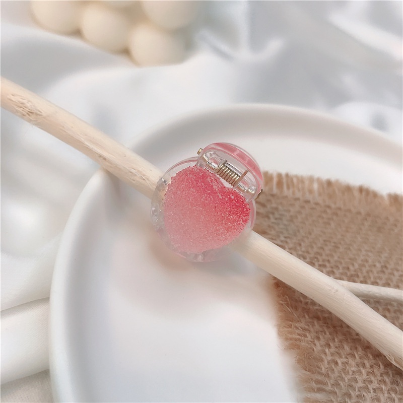 Roselife Soft Sweets Heart Star Mini Hair Claw Clips for Women Girls Hairpin Hair Styling Accessories 1Pc
