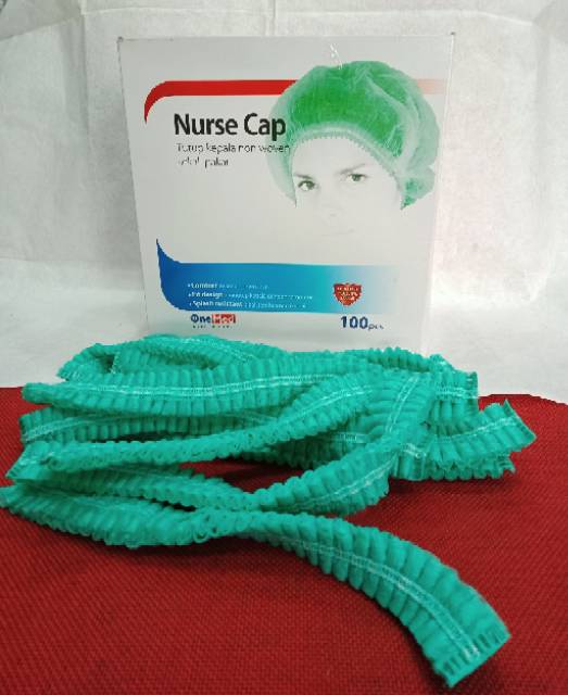 Nurse Cap Onemed/Tutup Kepala / Nurse Cap OneMed Isi 100 Pcs