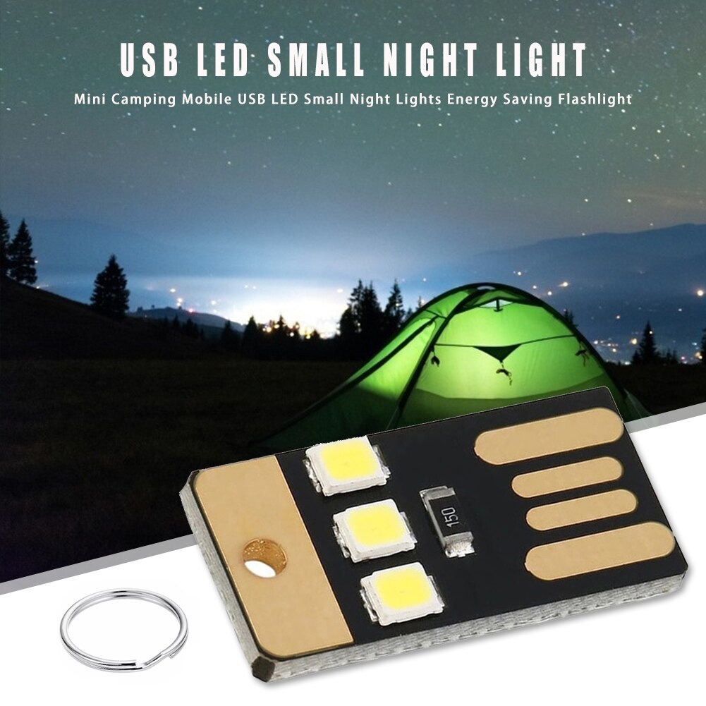 [BISA COD] Lampu LED USB Ultra Mini Lampu Malam Lampu Camping Lampu Keyboard Lampu Laptop Senter