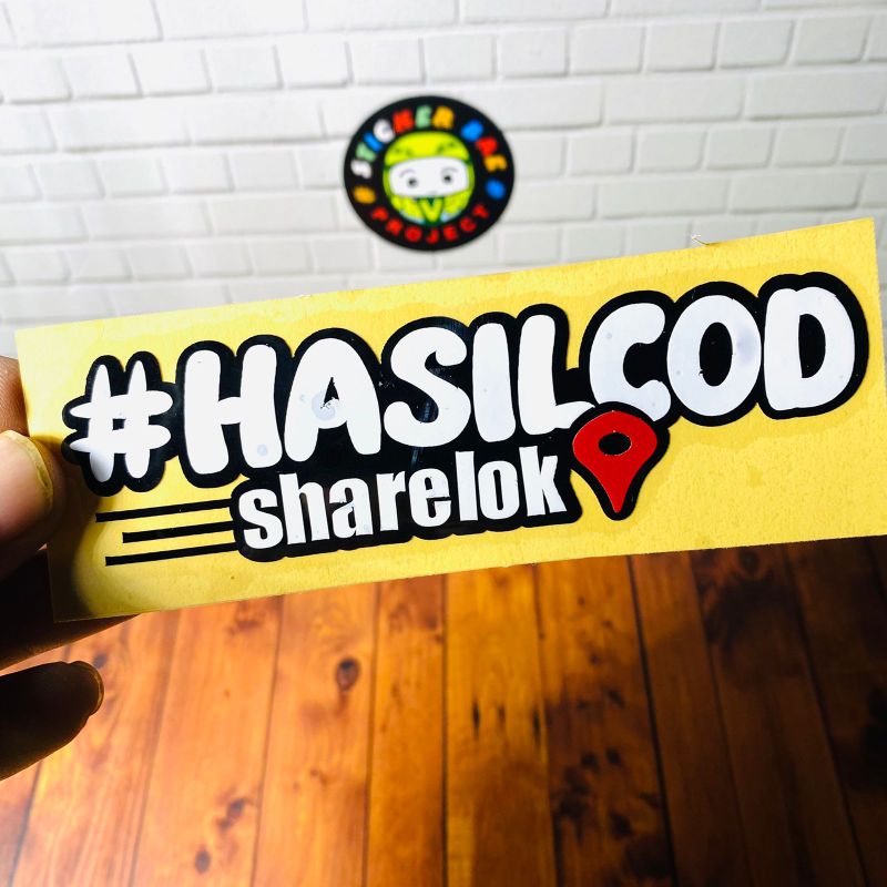 Stiker hasil cod sharlok cutting sticker motor helm viral 1pcs bukan printing