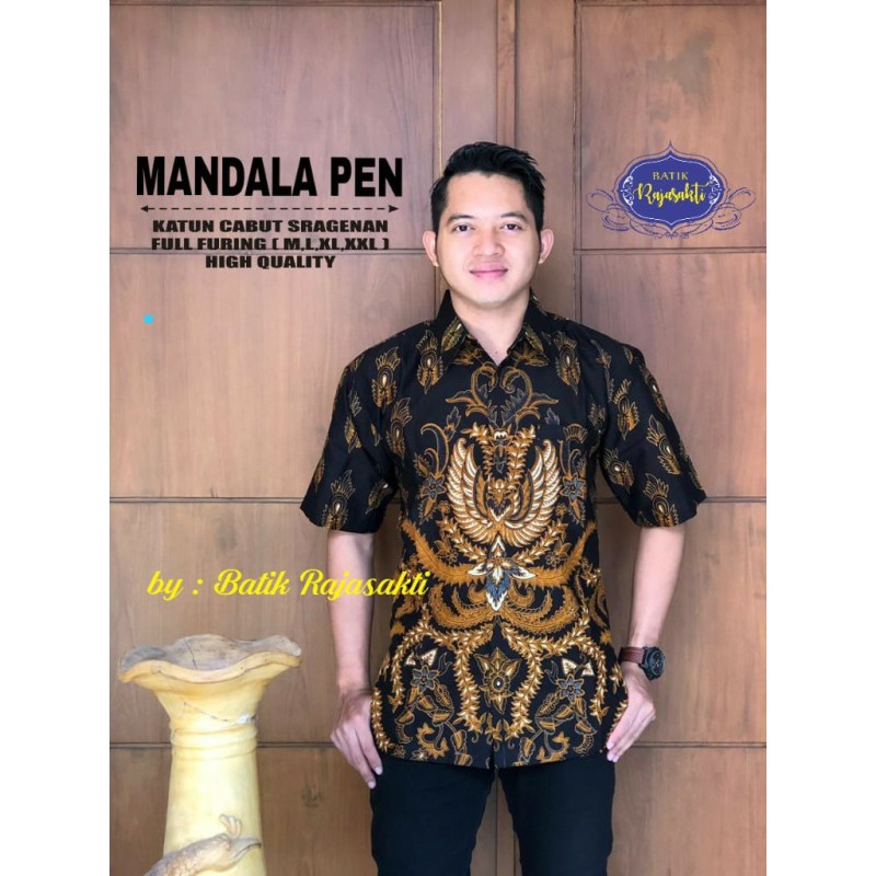 Jual Murah Kemeja Pria Batik Lengan Pendek Mandala By Batik Rajasakti KnGVe9Tzo3VzZ