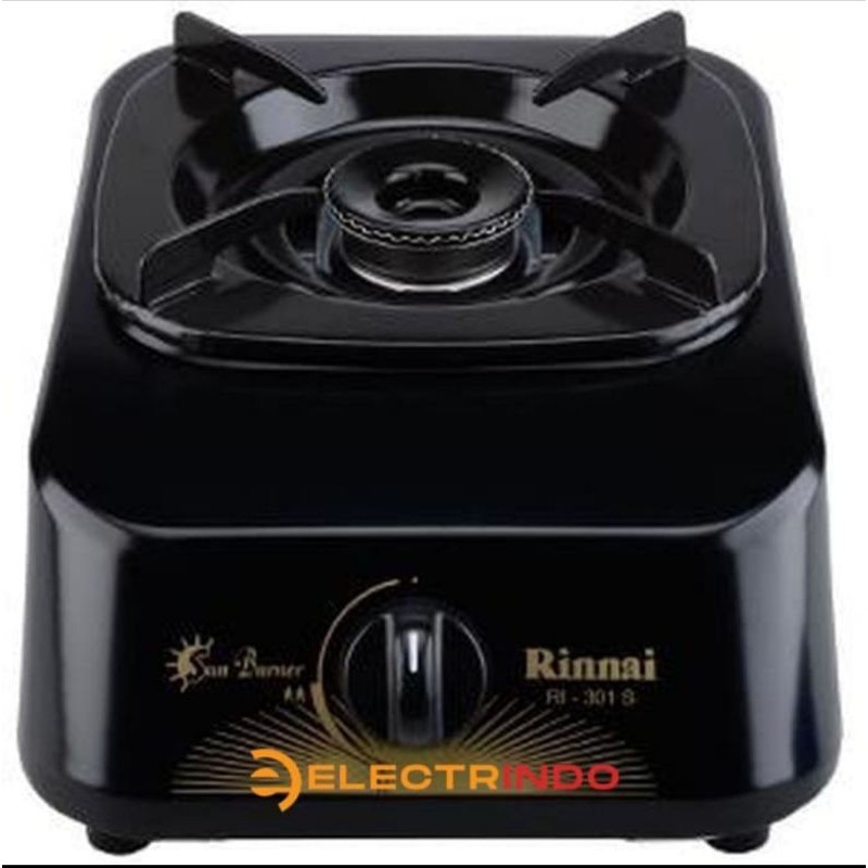 Kompor Gas Teflon Portable 1 Tungku Rinnai RI 301 S RI301S