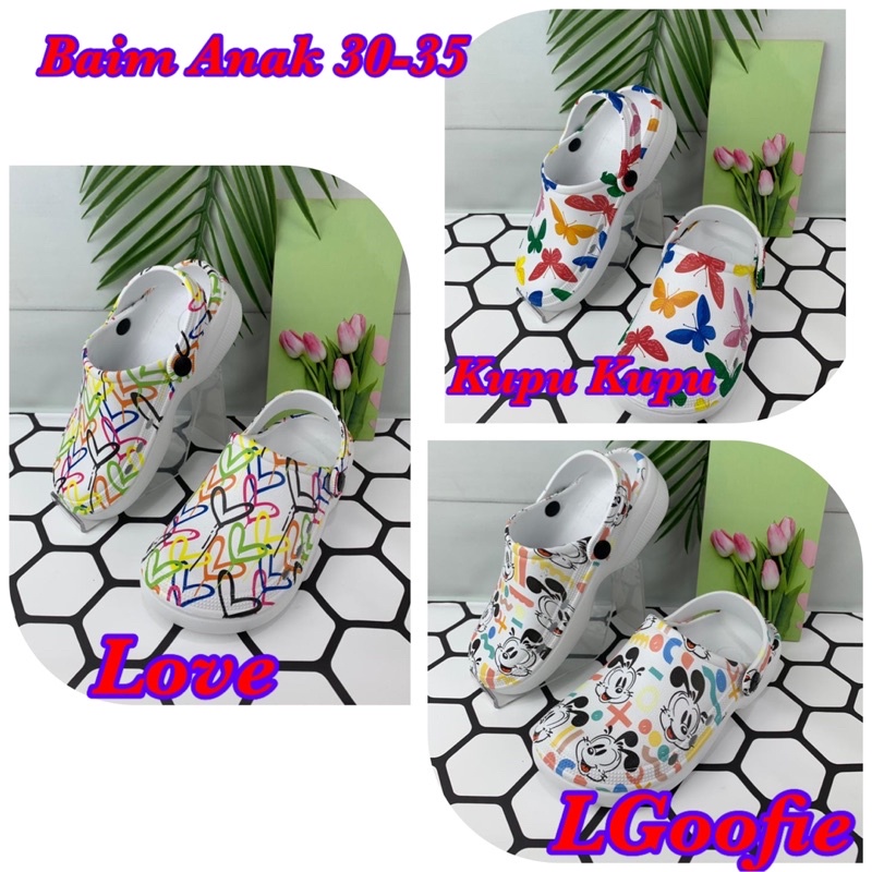 Sandal Baim Anak Motif Size 30-35