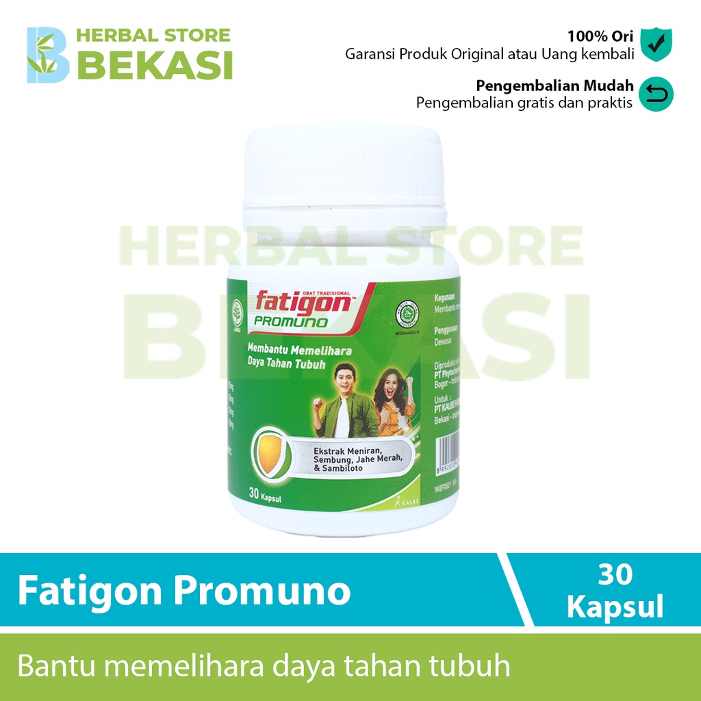 Fatigon Promuno 30 Kapsul Asli Original BPOM Herbal Suplemen Daya Tahan Tubuh