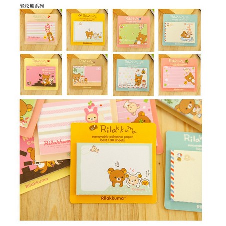 MEMO KARAKTER LUCU & UNIK NOTEBOOK CATATAN MEMO KARAKTER-MEMO RILAKUMA