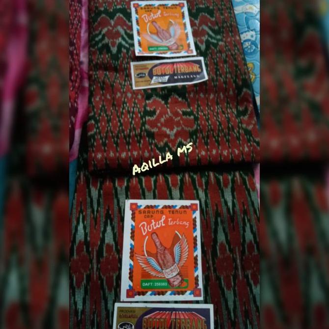 SARUNG TENUN CAP BOTOL TERBANG,SARUNG GOYOR BAGUS,SARUNG DEWASA ASLI FGFD41654E