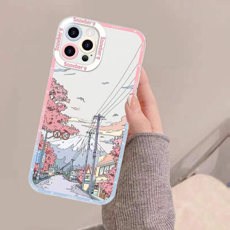 Casing Soft Case TPU Untuk IPhone 14 13 12 11 Pro X XR XS Max 6 6S 7 8 Plus