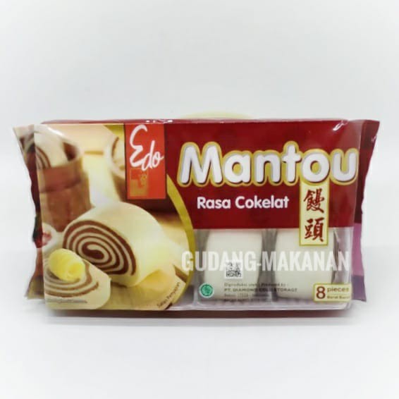 Mantau Edo Coklat isi 8 pcs