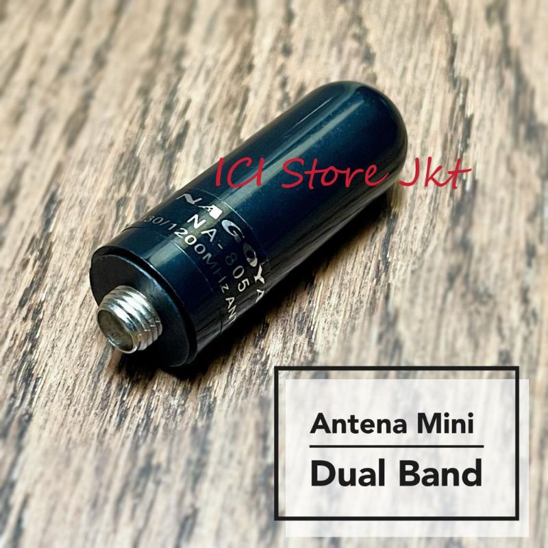 Antena ht mini dual band / antena ht pendek dual band konektor SMA Female