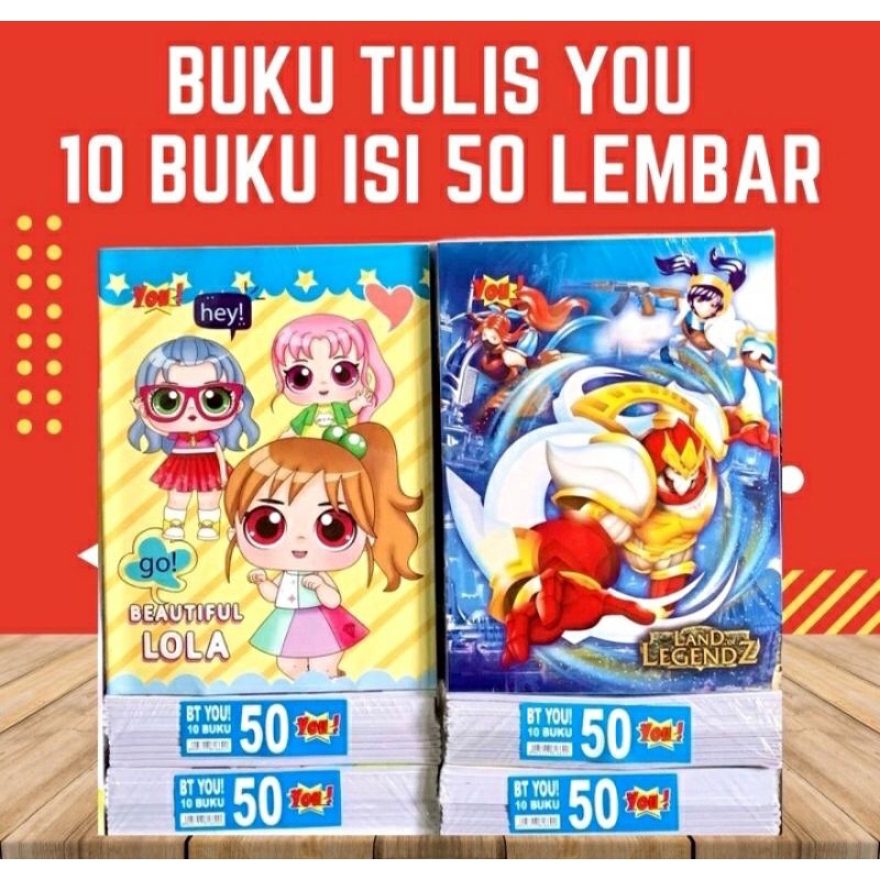 

BUKU TULIS ANAK ISI 50 LEMBAR / BUKU TULIS ANAK MURAH / BUKU TULIS ANAK SD SMP