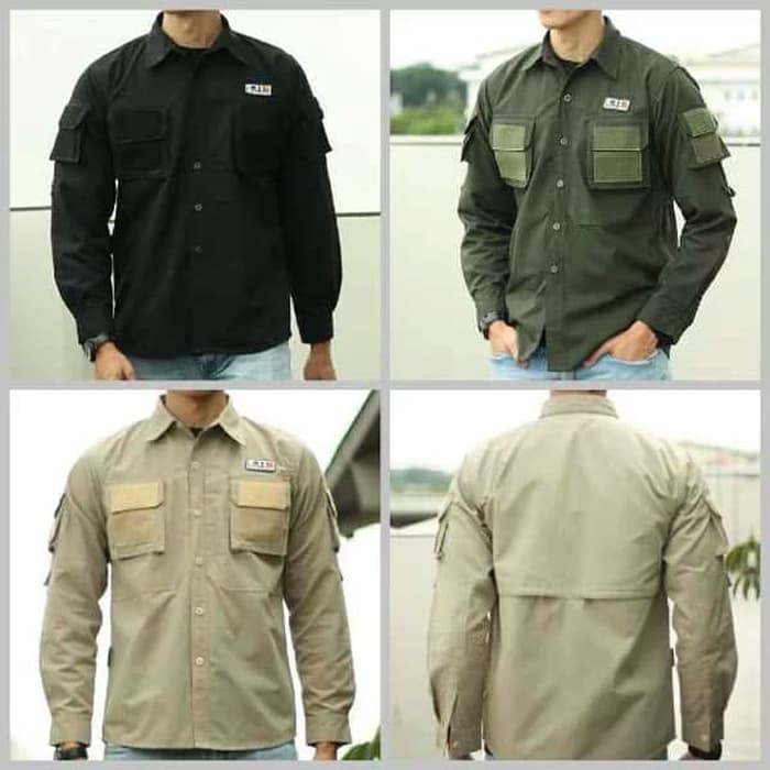 Kemeja PDL/ Kemeja Tactical 511/ Kemeja Lapangan Lengan Panjang