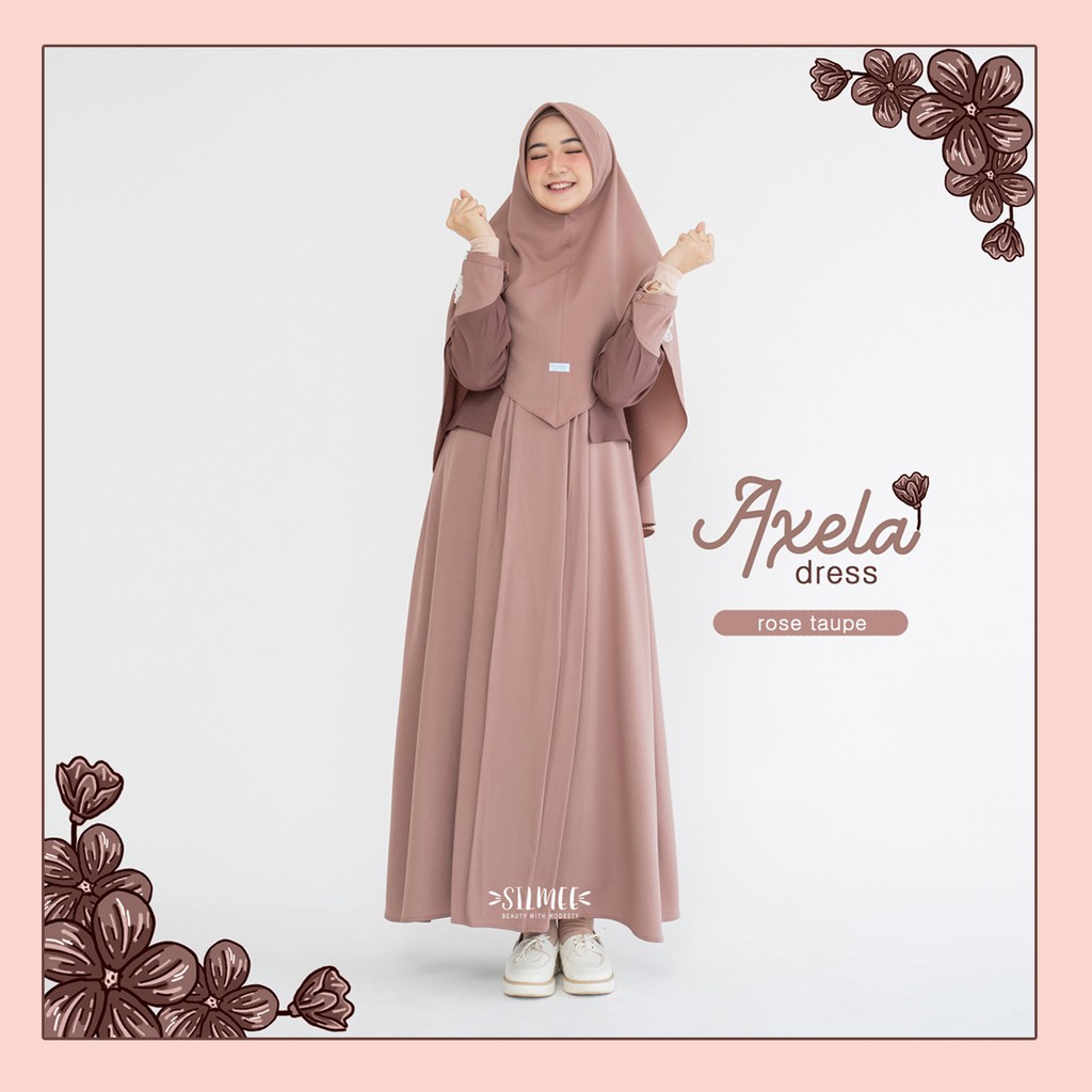 Axela Dress Couple - Dress Silmee Indonesia - Gamis original Branded - Agen Gamis Terpercaya