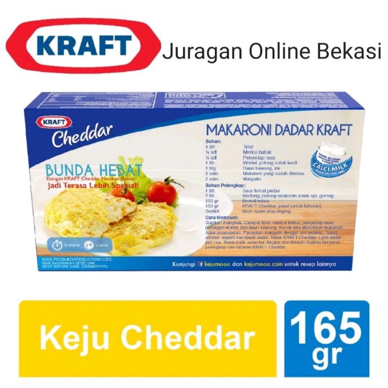 

Keju Kraft Cheddar 165gr