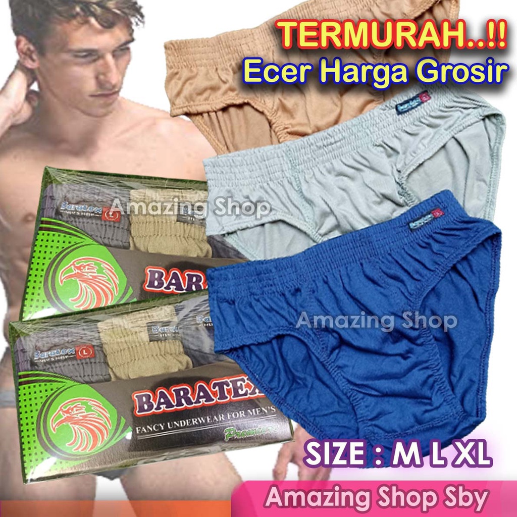 CD Celana Dalam Pria Dewasa Baratex Premiere Size M L XL Berkualitas Murah Amazing Shop