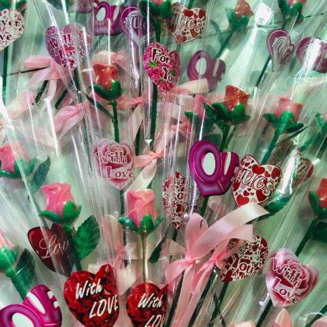 Coklat Bunga Mawar Rose Flower Hadiah Valentine Shopee Indonesia