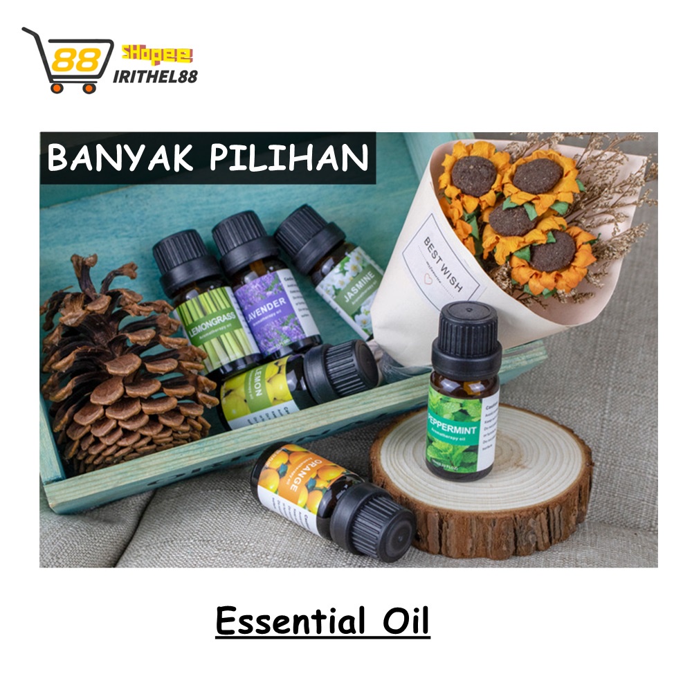 Minyak Esensial/Essential Oil/Pengharum Ruangan/Aromatherapy/Fragrance Oil Minyak Aromaterapi Aroma Pewangi Ruangan Humidifier Fragrance Olis Diffuser Aromaterapi 10ml Body Relax Skin Care Air Freshening