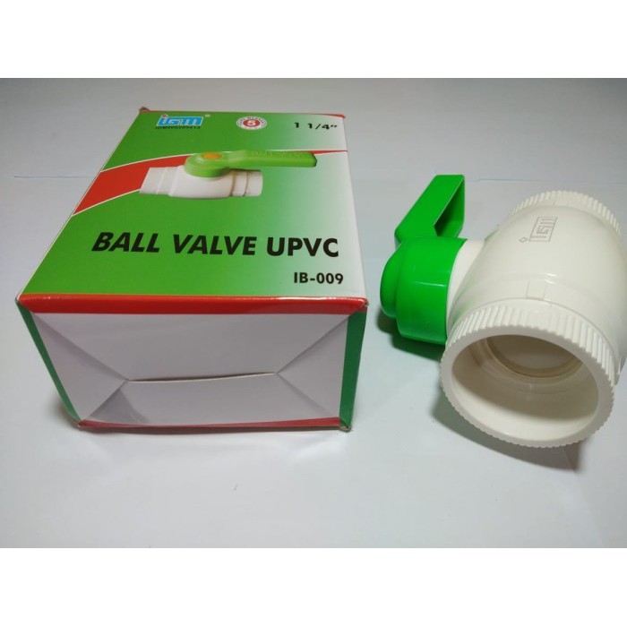 Ball Valve Pvc TEBAL 1-1/2&quot; Stop Kran / Keran Pipa